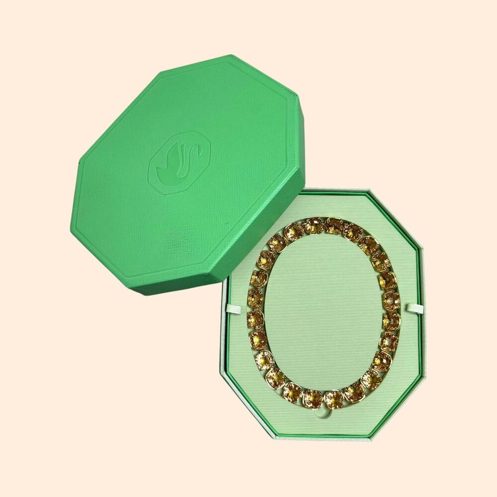 Swarovski Millenia Caramel Gold Crystal Necklace
